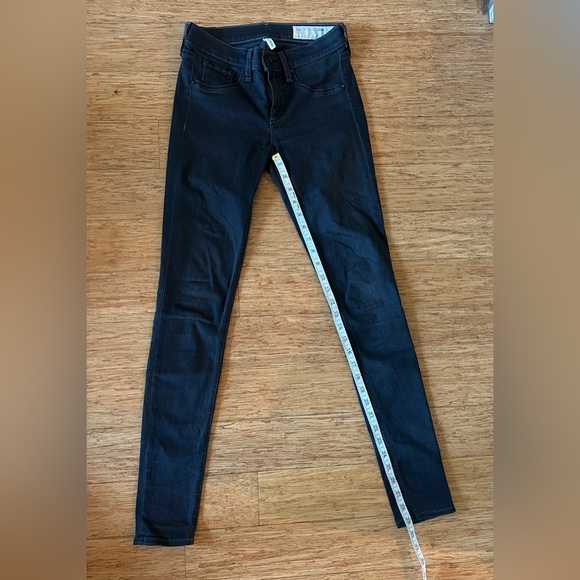 rag & bone Women's Black Jeans, size 25, color Premier - Picture 7 of 7